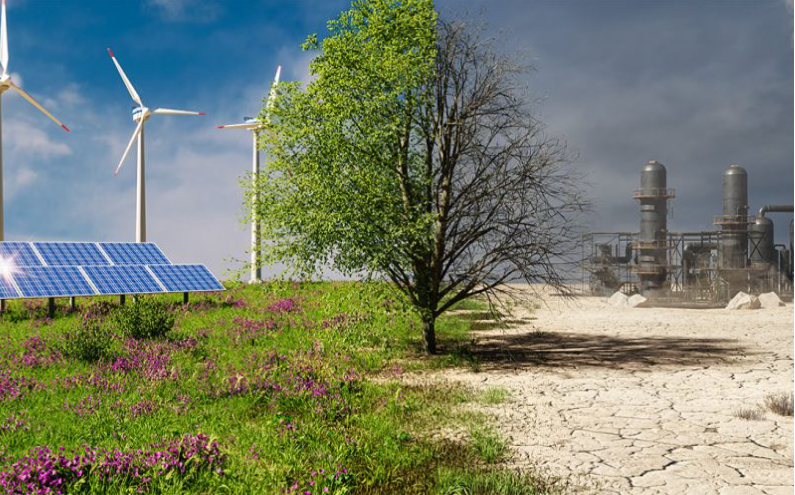 Climate Change and Energy illustration
